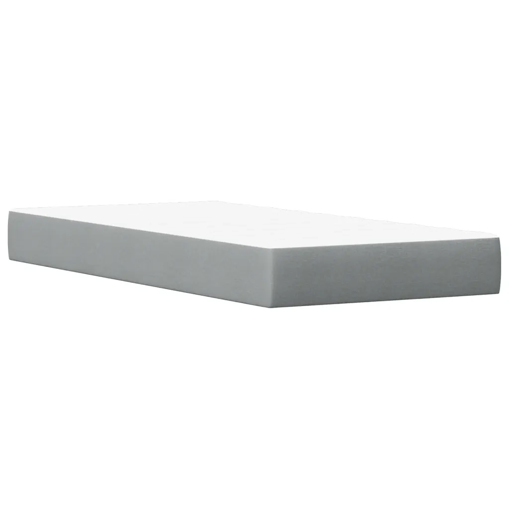 Letto con Materasso Marrone Cera 90x200cm Legno Massello Pino