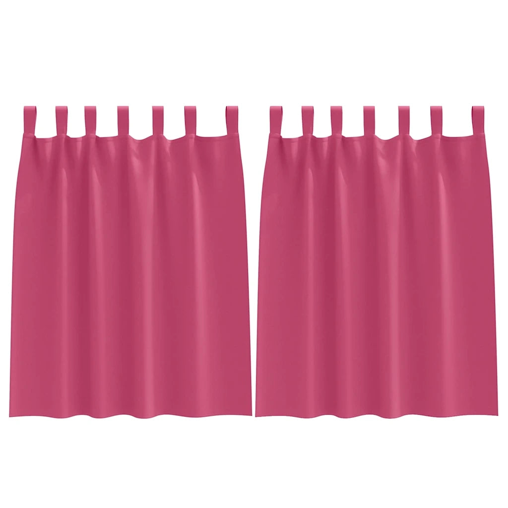 Tende Blackout con Anelli 2 pcs Rosa Vivo 140 x 140 cm 4107623