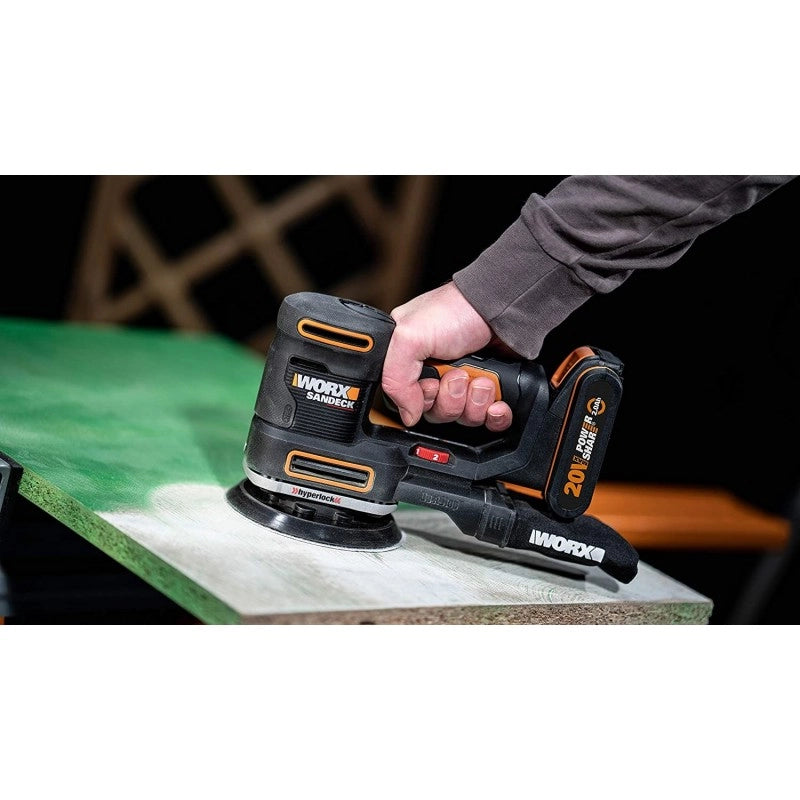 Levigatrice multifunzione WX820 20 Volt 5 in 1 con batteria 2Ah per finitura e dettagli - Worx