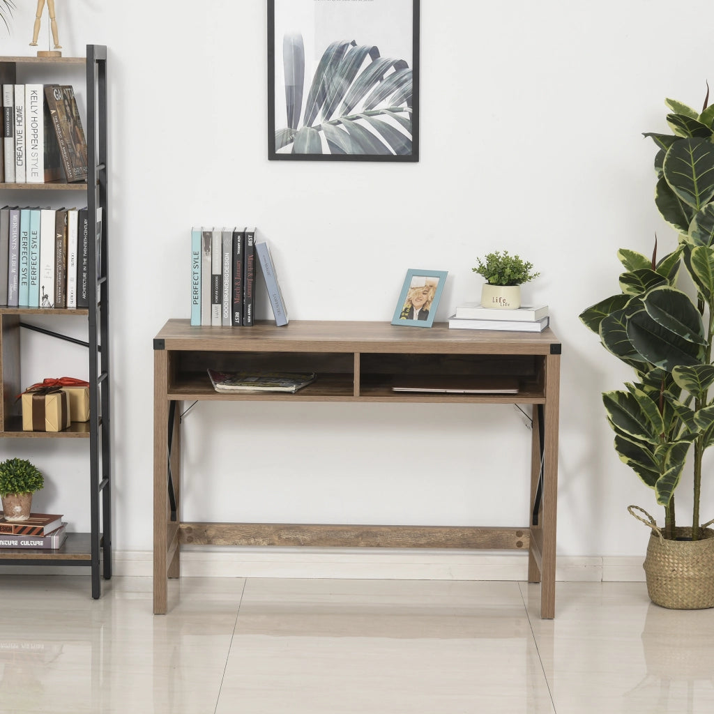 Scrivania Design Industriale ¨C zephmum ¨C Nero Metallo Panneaux Truciolare 90x50x75 cm