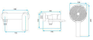 Rubinetto Da Vasca Rea Veneta Chrome