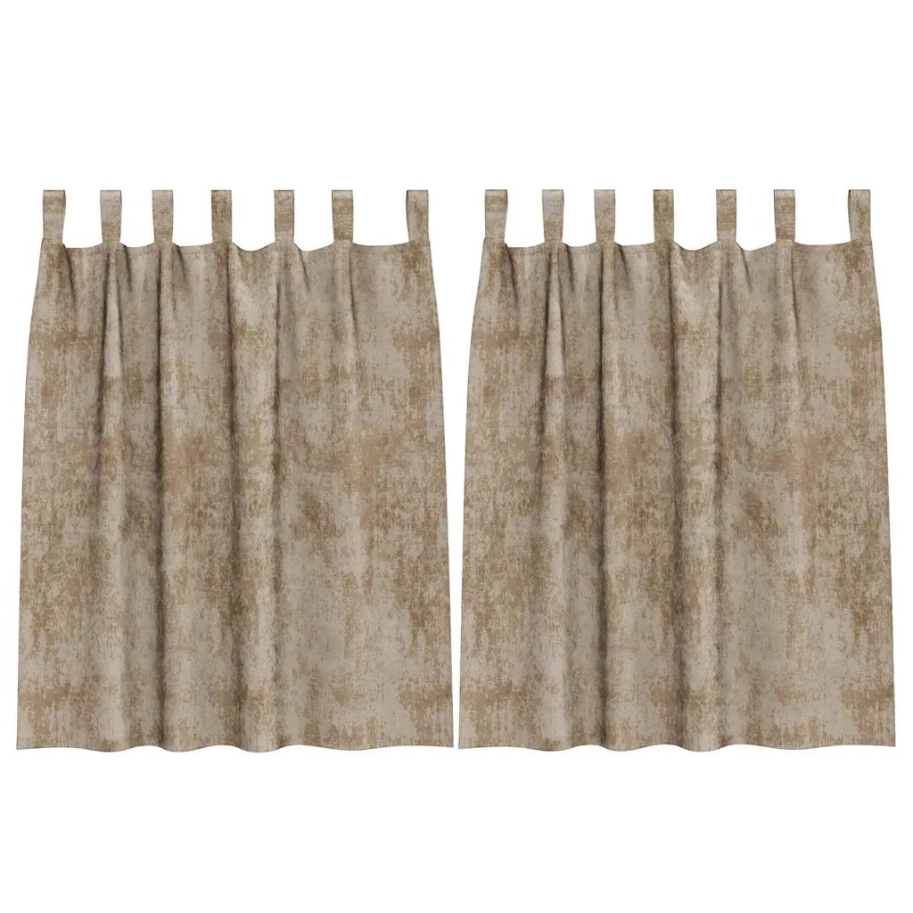 Tende in Velluto con tende 2 pcs Champagne 140 x 140 cm Velluto 4107743