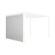 tenda laterale avvolgibile alluminio e textilene per pergola, 3m,