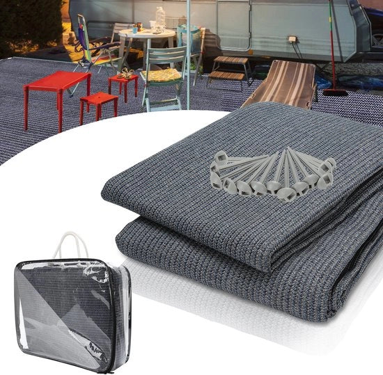 Tavolo da Campeggio 200x200cm Matrimoniale HDPE Impermeabile 13 Pennelli di Terra