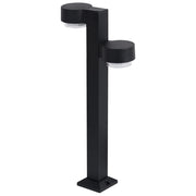 Lampada da giardino a paletto in alluminio nero, 60 cm, LED, per vialetti, illuminazione da esterno, design moderno