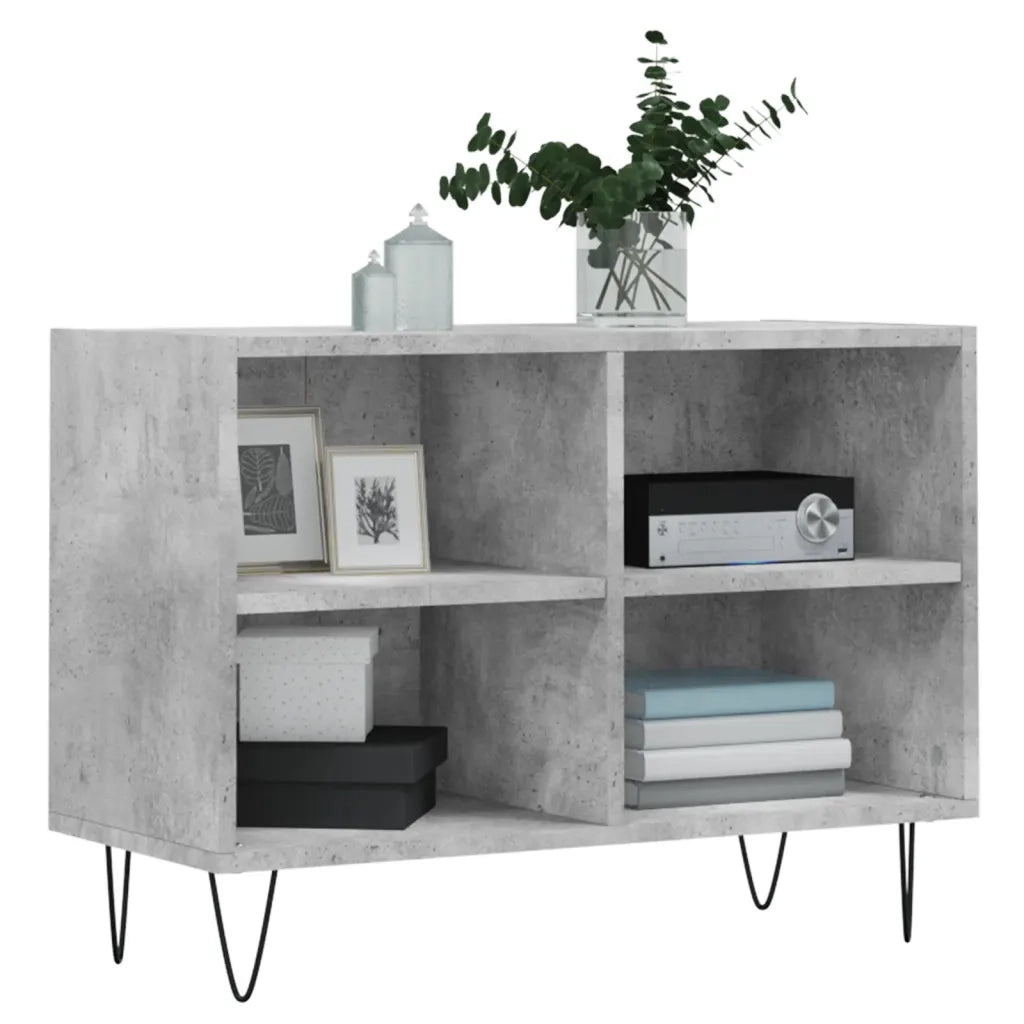 Mobile Porta TV Grigio Cemento 69,5x30x50 cm Legno Multistratocod mxl 79975