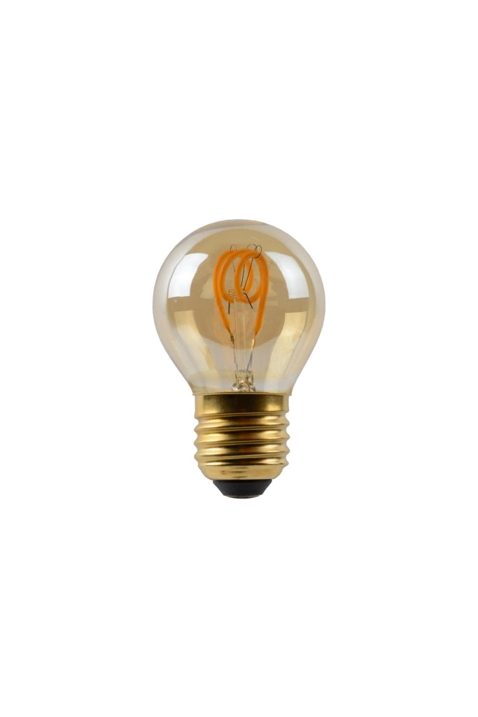 Lampadina LED filamento E27 3W ambra sfera Lucide