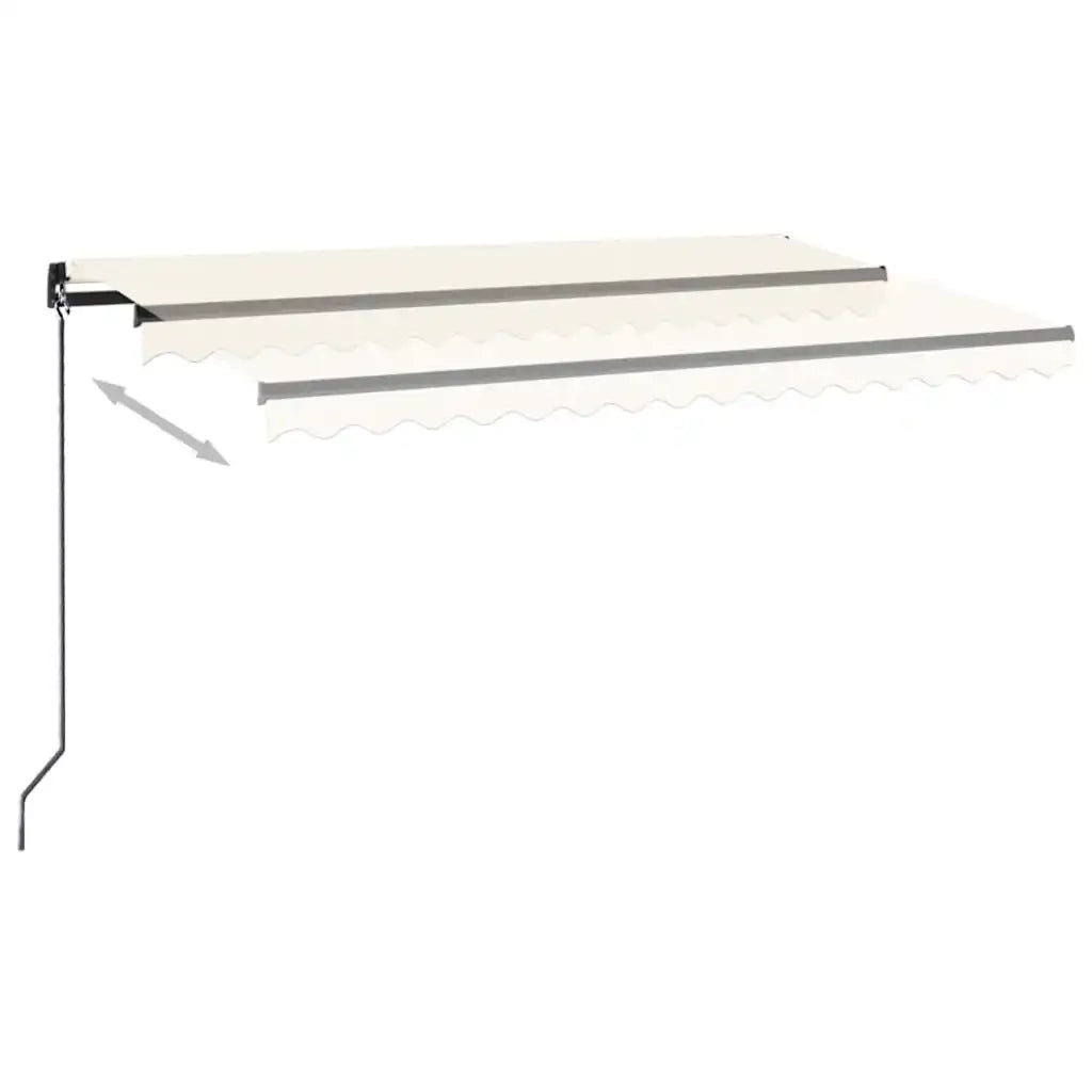 Tenda da Sole Retrattile Manuale 400x300 cm Crema