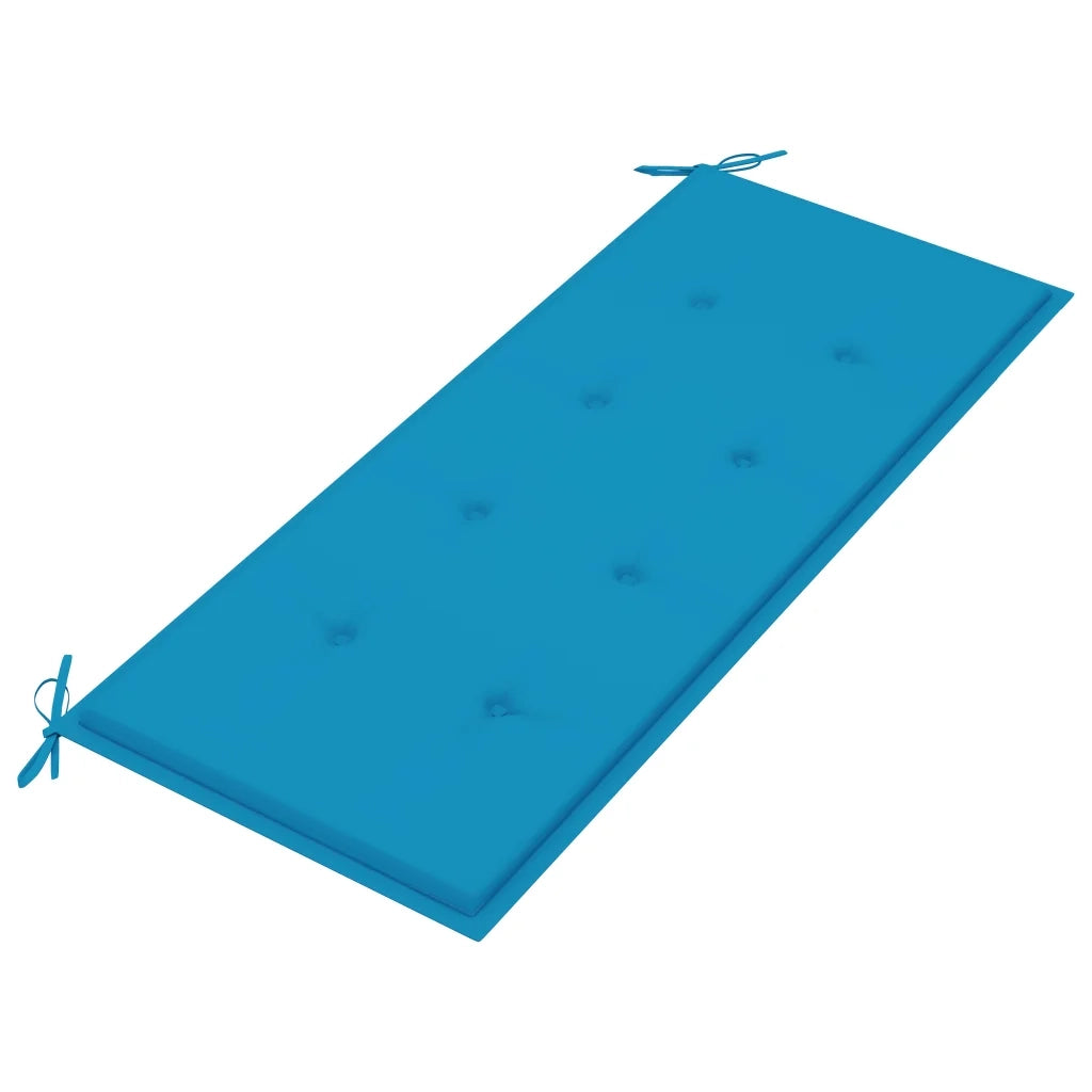 Panchina da Giardino 2Posti e Cuscino 120cm  Massello Eucalipto 3060973
