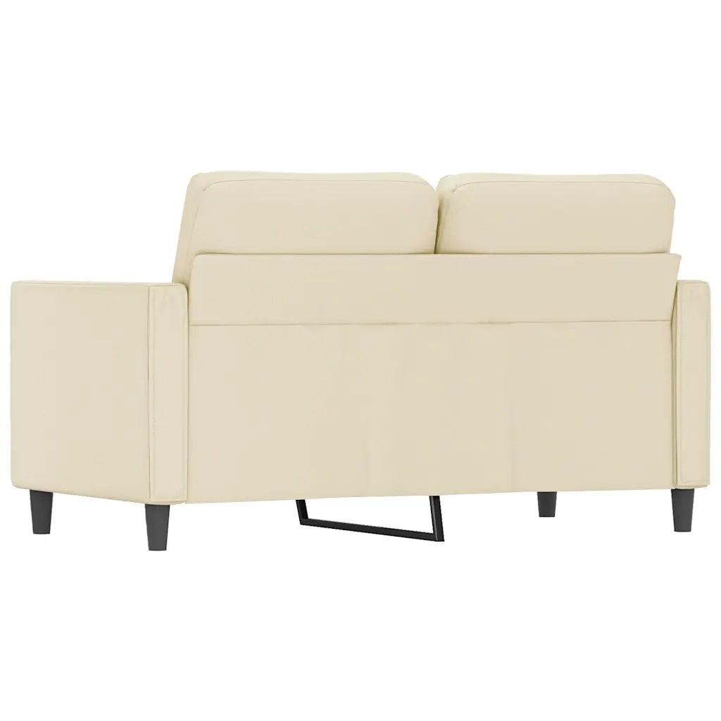 Divano a 2 Posti Crema 120 cm in Similpelle 359329