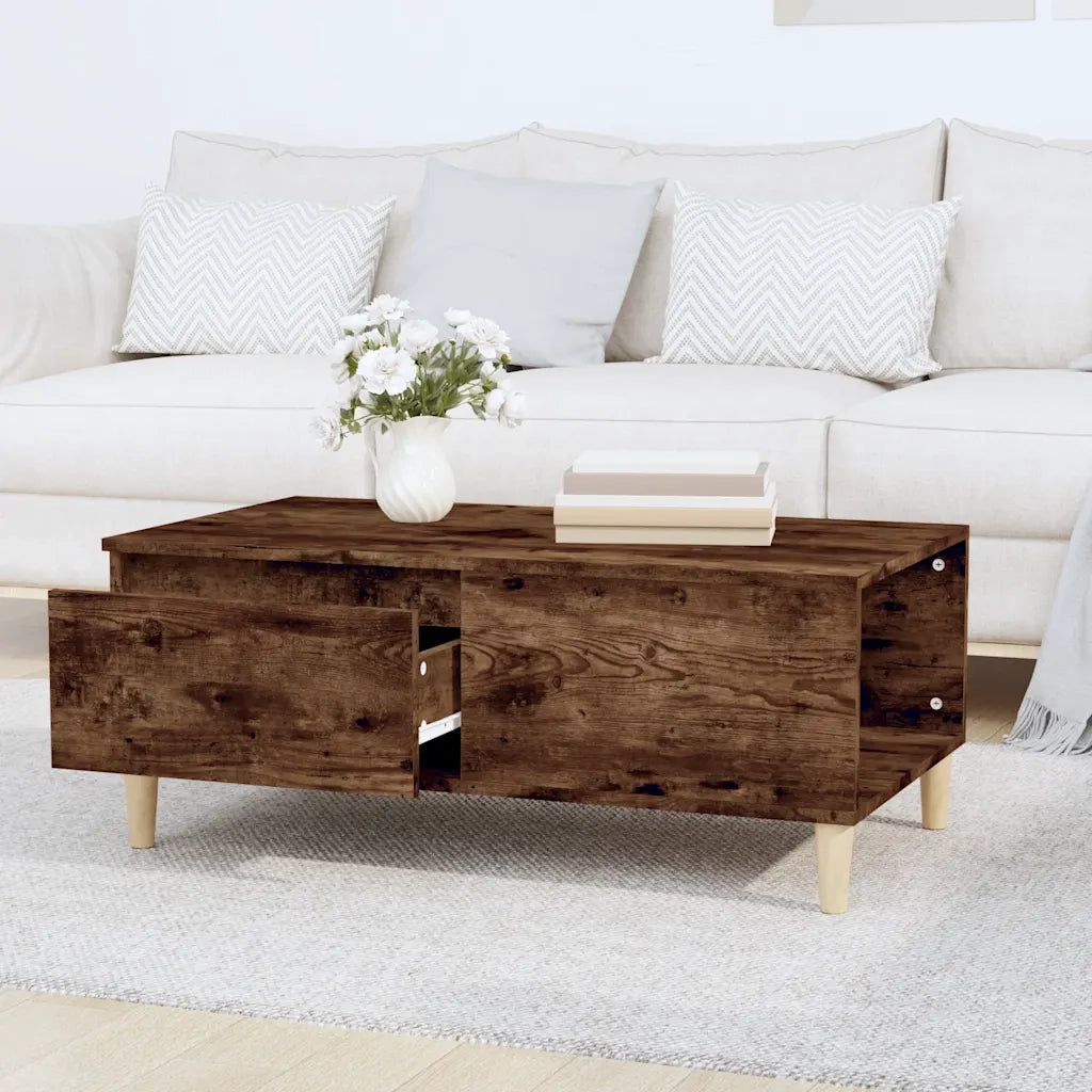 Tavolino da salotto | Tavolino da caff¨¨ | Tavolino da Soggiorno Rovere Fumo 90x50x36,5 cm Legno Multistrato