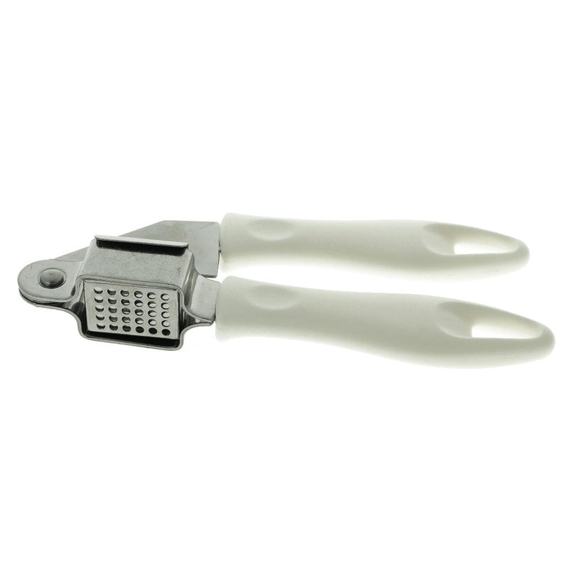 Spremiaglio Schiaccia Aglio Manuale In Acciaio Inox Con Maniglia In Plastica Piatta