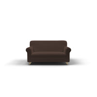 Copridivano Elasticizzato 1 Posto in Poliestere e Cotone Fashionable Marrone