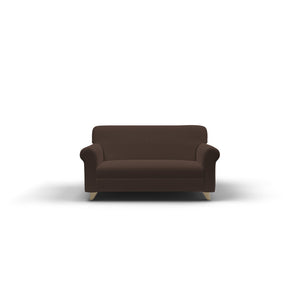 Copridivano Elasticizzato 4 Posti in Poliestere e Cotone Fashionable Marrone