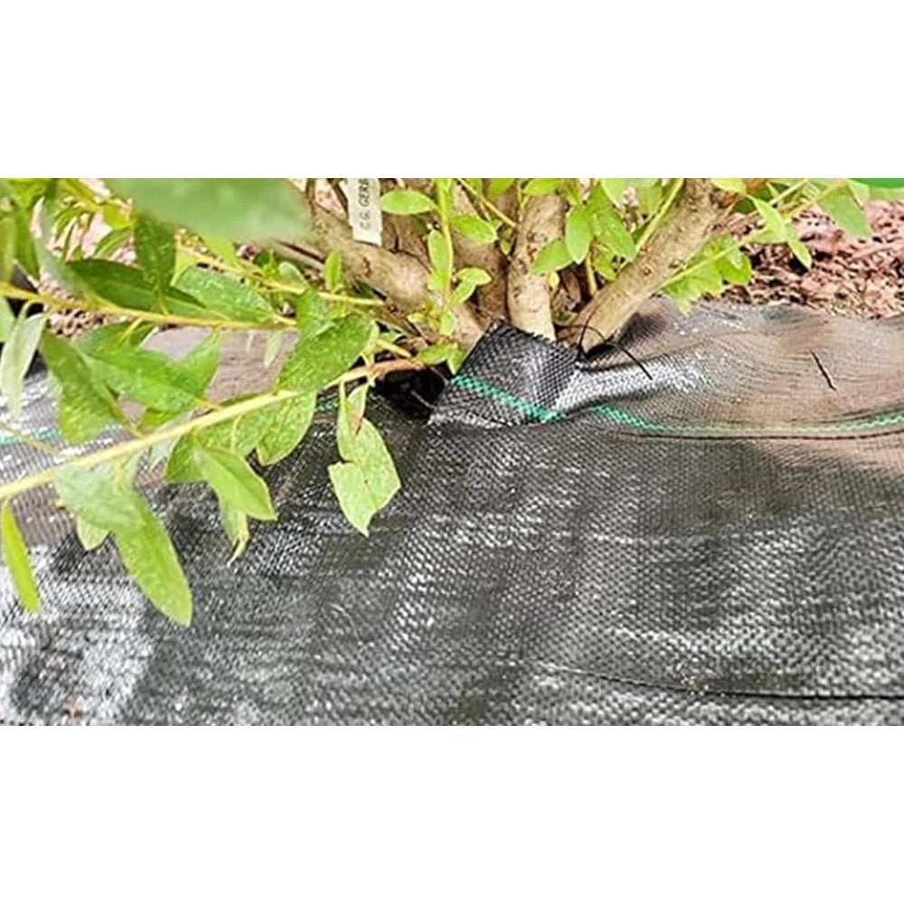 Trade Shop - Set 3pz Rete Anti Erba Telo Pacciamatura Orto Giardino Serra 1x10mt Resistente 129912 -