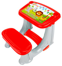 Banchetto Studio Scuola per Bambini 62x78x50 cm Rosso
