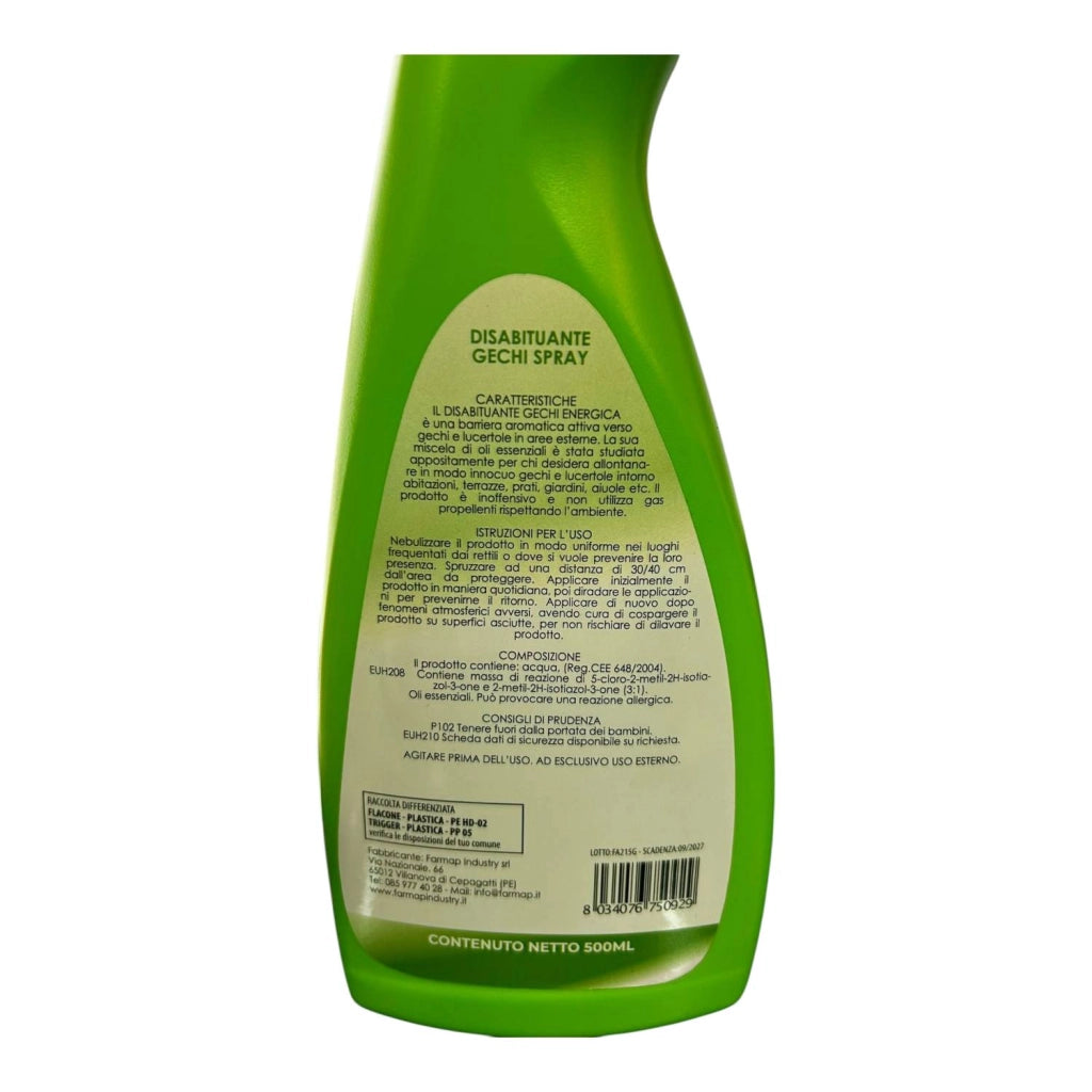SPRAY DISABITUANTE GECHI E LUCERTOLE  500ML ENERGICA