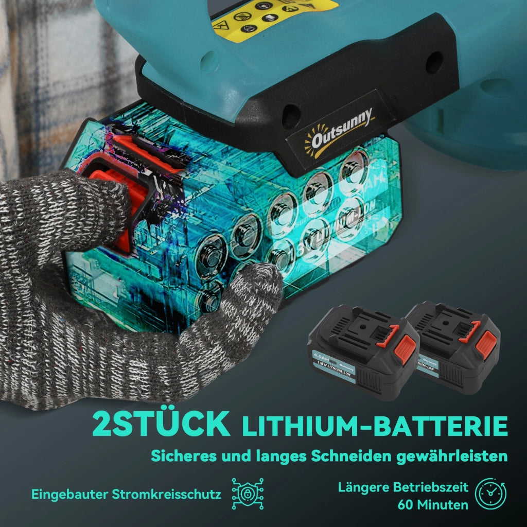 Tosaerba Elettrico a Batteria ¨C Zephmum ¨C Blu 51 cm