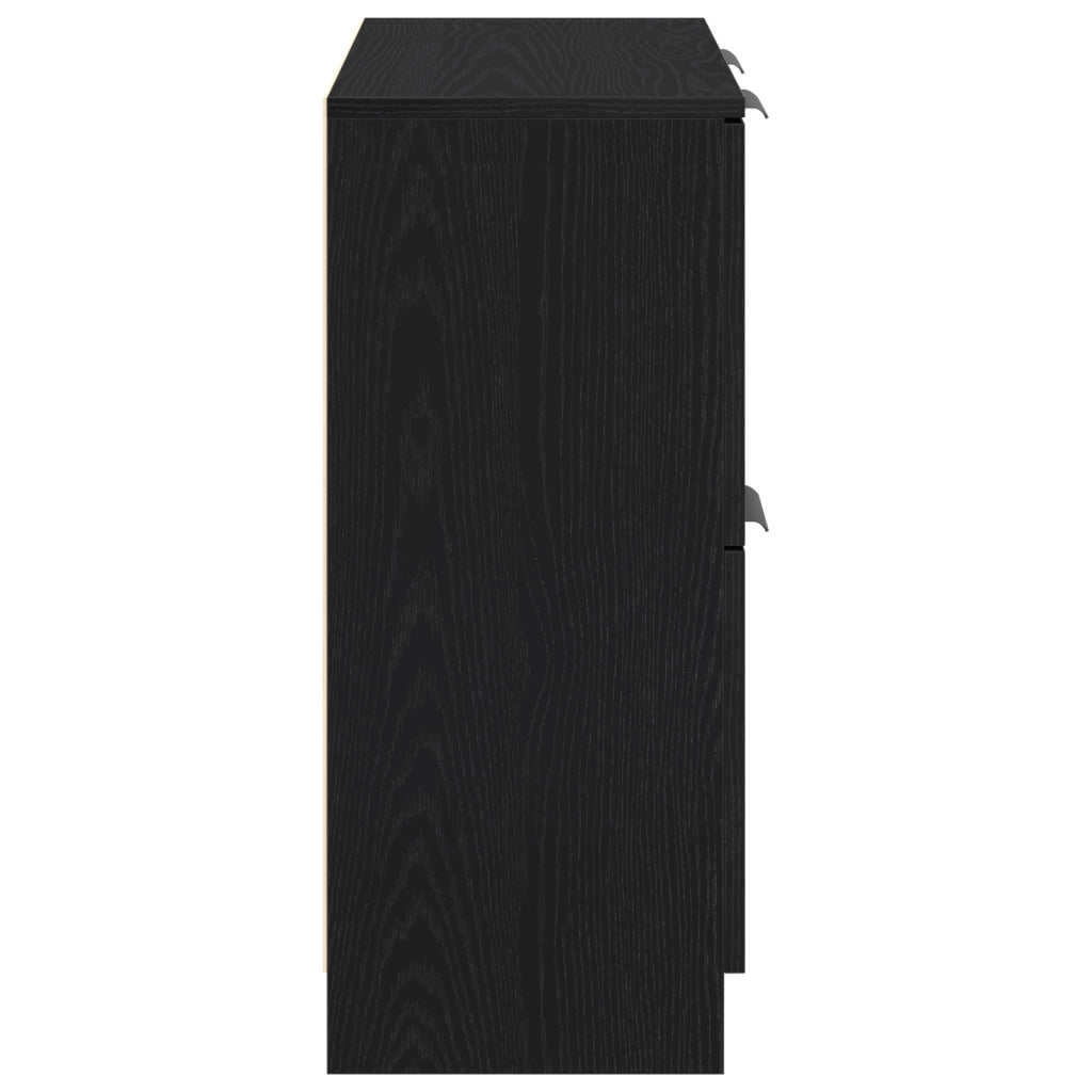 Sideboard in Faggio Nero - 60 x 30 x 70 cm - Realizzato in Legno Ingegnerizzato