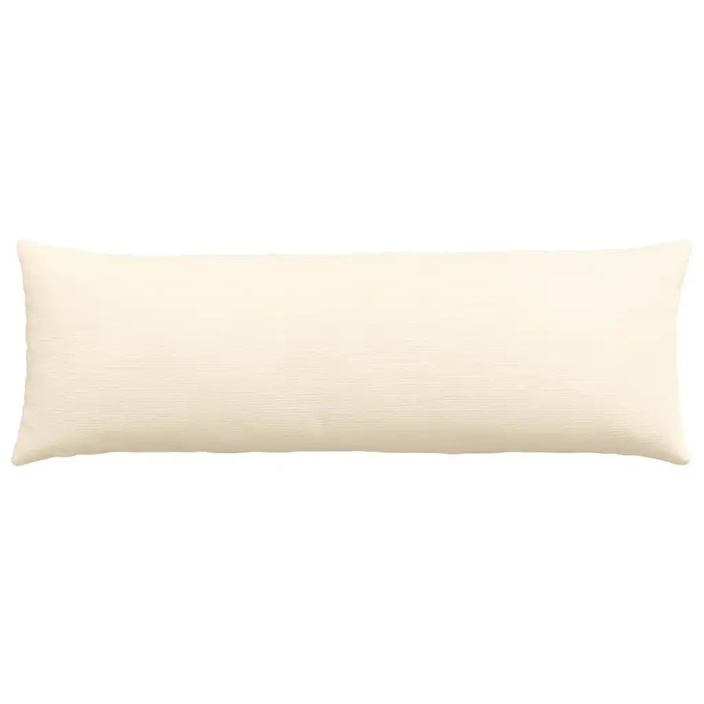 Cuscini da Divano 2 pcs Crema 120 x 40 cm Tessuto in Cords