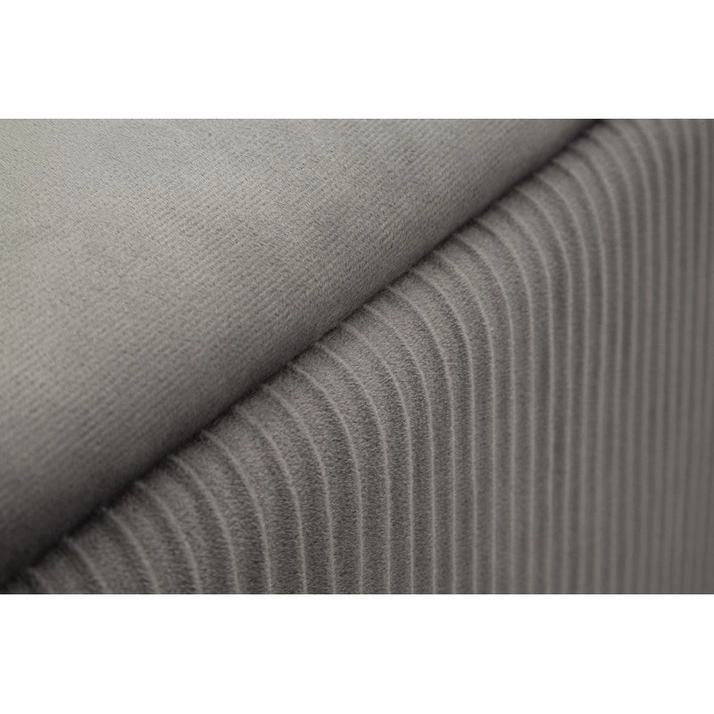 Panca Con Contenitore E Sgabelli Shopy Grigia Set 3 Pz cm 80x37x42-29x35