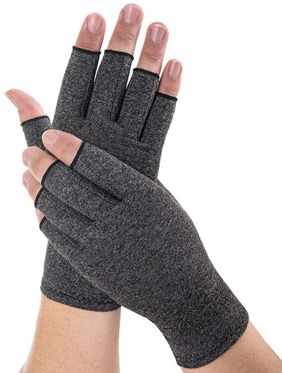 Manopole di compressione a metà dita per bici - Assistenza medica - Artrite - Pressione uniforme - Miglioramento del flusso sanguigno