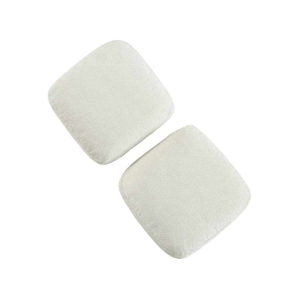 Divano in tessuto chenille, 3 posti, bianco