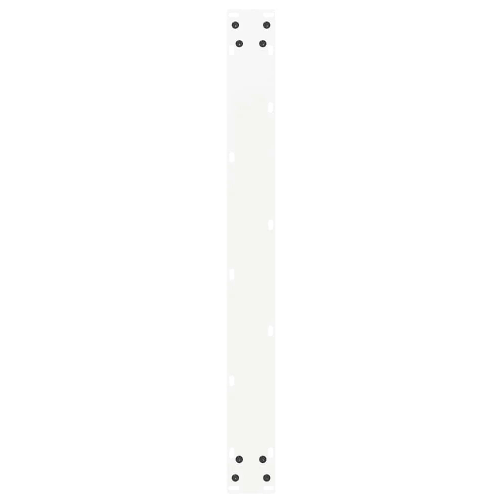 Set di 3 gambe moderne per tavolo da pranzo a forma di U 80 x 73 cm con piedini regolabili acciaio bianco 02_0057445