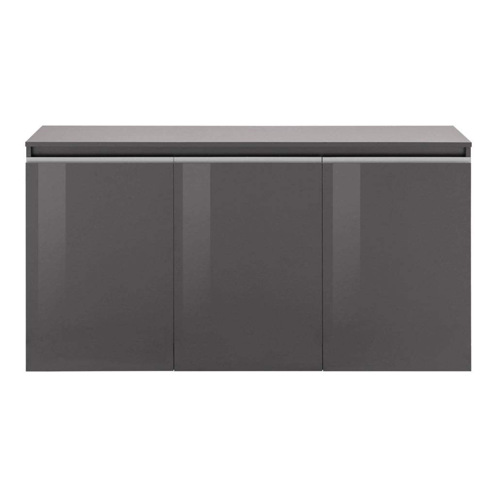 WHOUS Credenza Magic 3 ante antracite lucido 150x40x80 cm