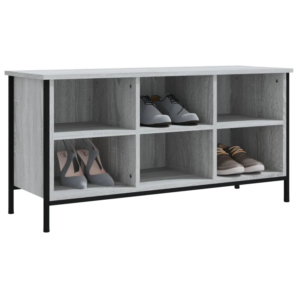 Scarpiera Grigio Sonoma 100x35x50 cm in Legno Multistrato 831841