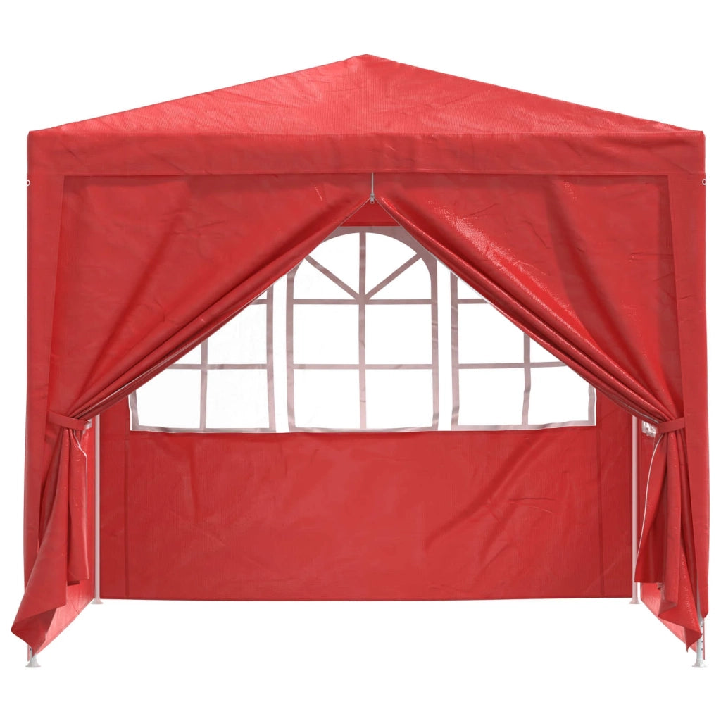 Tenda Party Rosso 250 x 250 x 240 cm PE e Acciaio