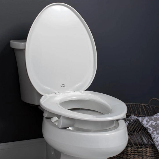 Specchio per WC Altezza Aumentata - Bianco - Kit di Installazione Incluso con Foglio Istruzioni - 7YR85300TSS 000