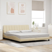 Giroletto senza Materasso Hanko Crema 180x200 cm in Tessuto