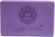Set di Blocchi Yoga in EVA - Alta Densità Piastrine Antiscivolo per Stretching - Pilates - Stabilità - Fitness - Bordi Arrotondati per Presa Sicura - Facili da Pulire - 180g - Viola Infinity