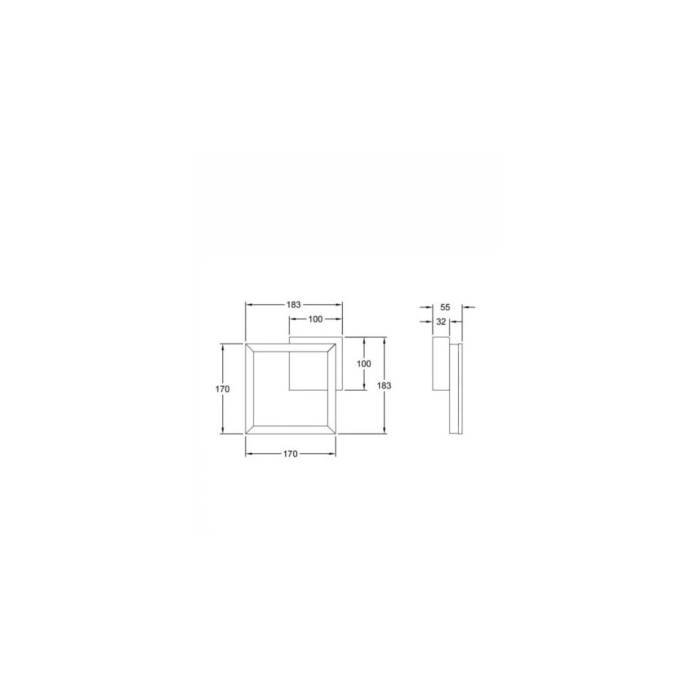 Plafoniera BARD a led moderna 11W Corten 3394-24-361 Fabas Luce