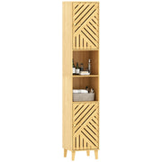 Armadio da bagno colonna ¨C zephmum ¨C legno naturale 32x30x170cm