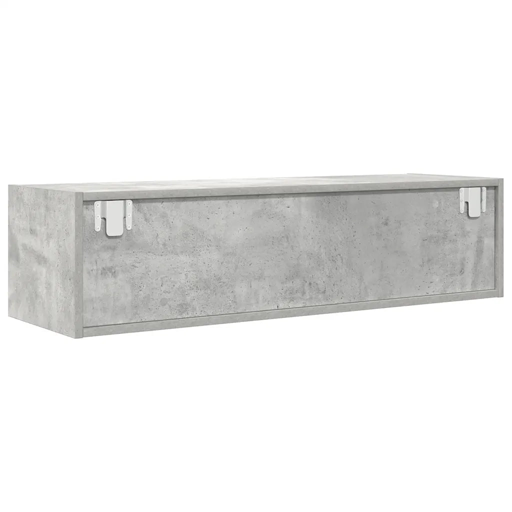 Mobile TV Grigio Cemento 100x31x25,5 cm Legno Multistrato 861478