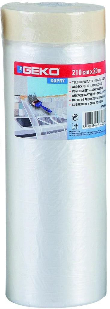 FILM PER MASCHERATURA + NASTRO ADESIVO CM. 55 X 20 MT espositore 32 pezzi
