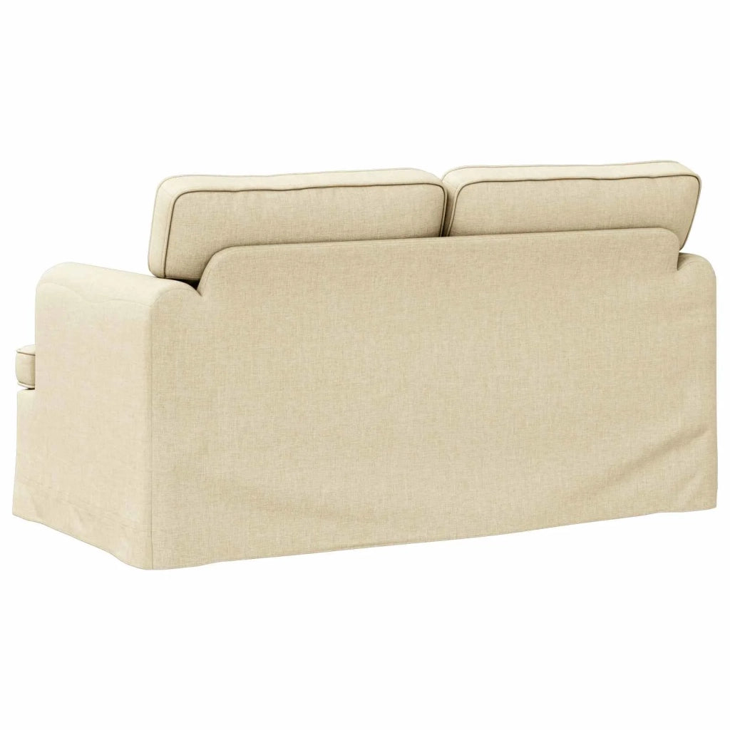 Divano Crema 144 x 80 x 85 cm Tessuto