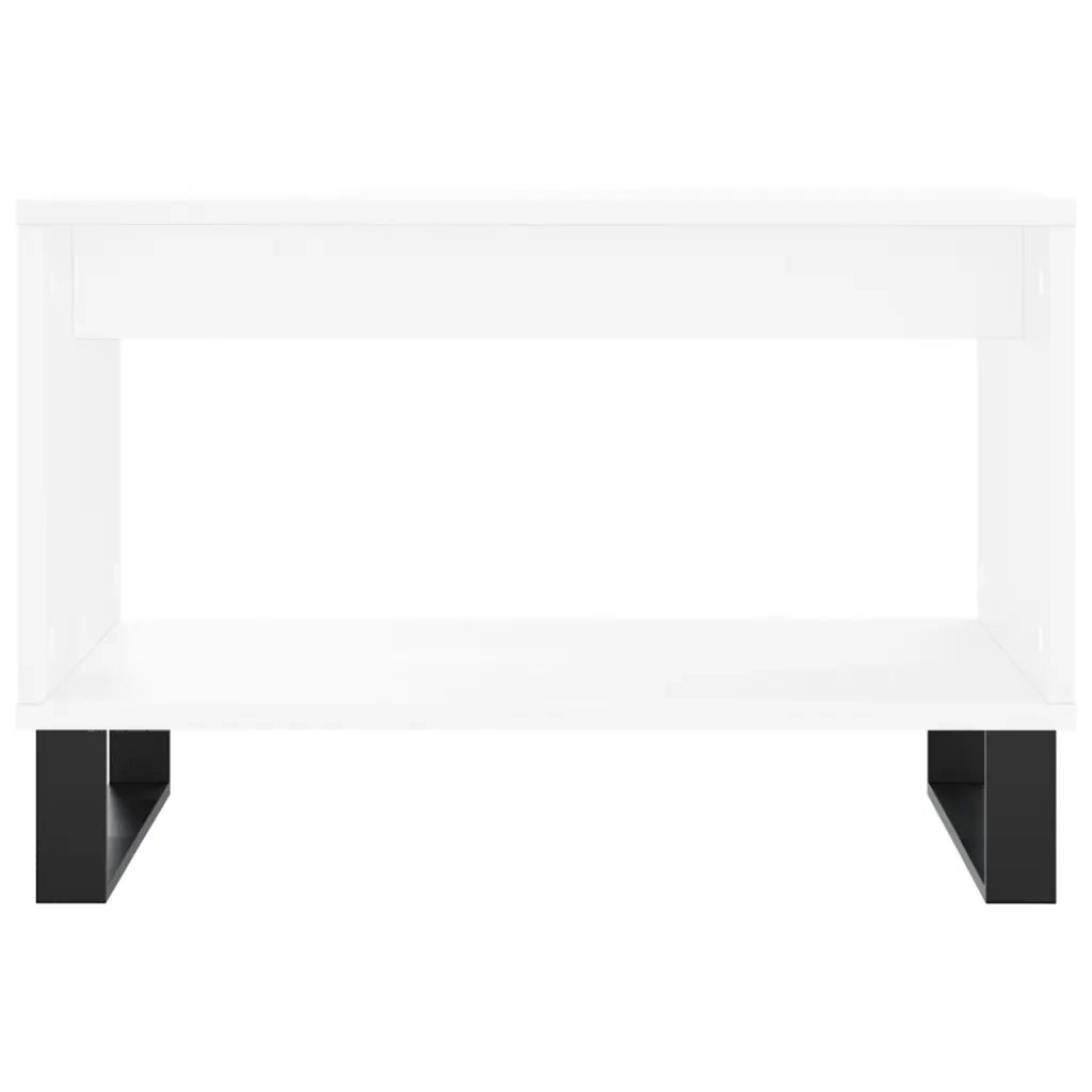 Tavolino da Salotto Bianco 60x50x40 cm in Legno Multistrato 829260