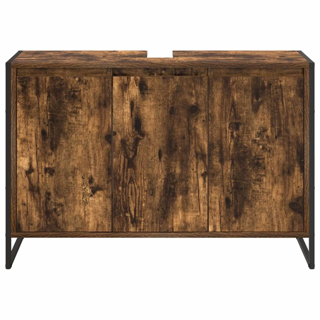 Mobile da Bagno con porta Quercia Fumosa 90 x 30 x 60 cm