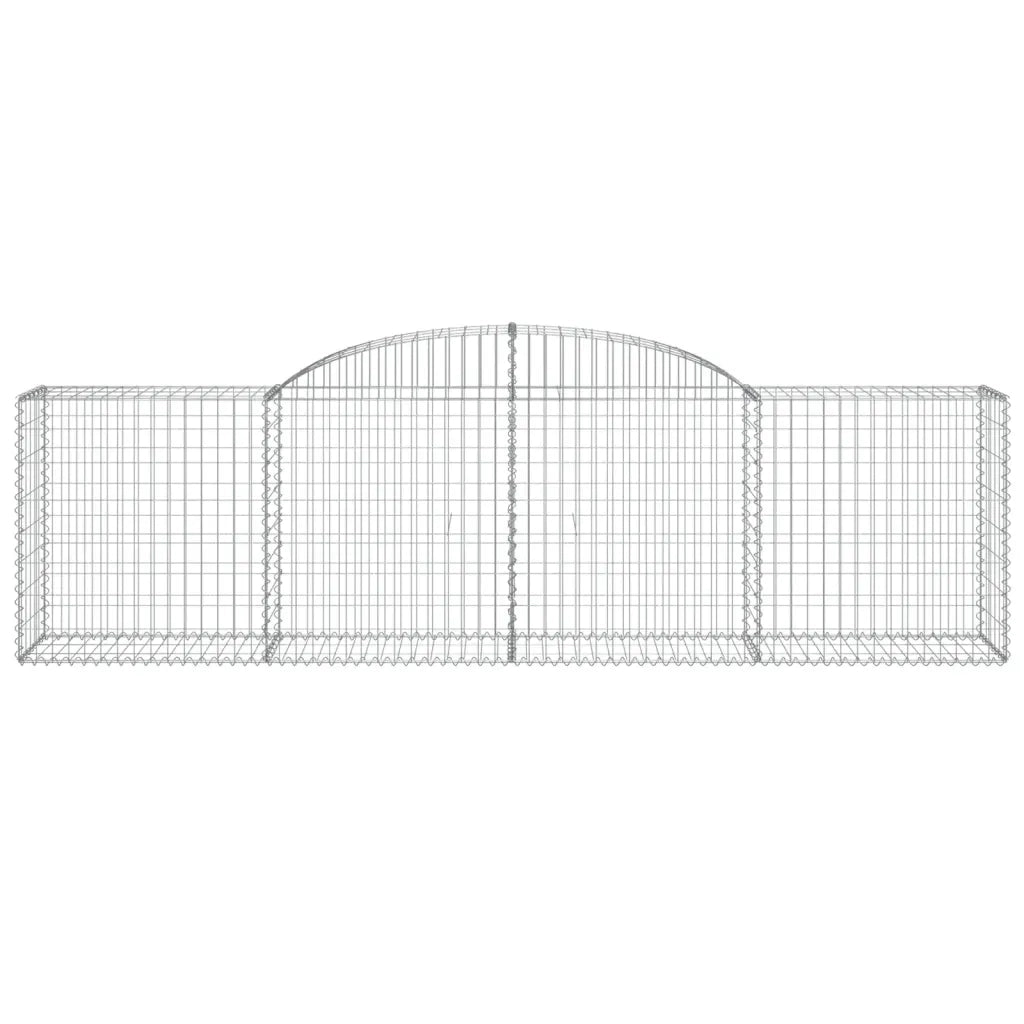 Cesti Gabbioni ad Arco 7 pz 300x50x80/100 cm Ferro Zincato 3146688