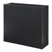 Contenitore per fiori/mobili 82 x 90 x 30 cm acciaio zincato nero 03_0008958