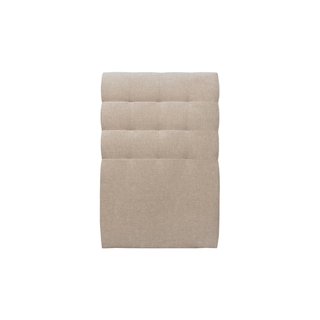 Letto 90x200 cm con testata imbottita - Tessuto Tela opaca