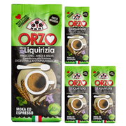Tre mori orzo mondo alla liquirizia macinato per espresso e moka 4 da 250 grammi