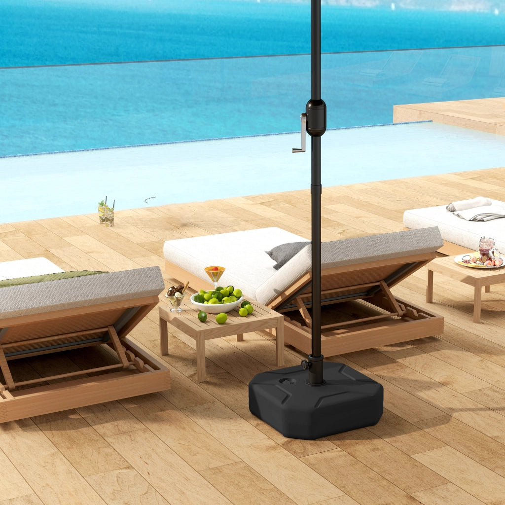 Piedistallo Parasol Quadrato ¨C zephmum ¨C 45x45x25 cm Nero