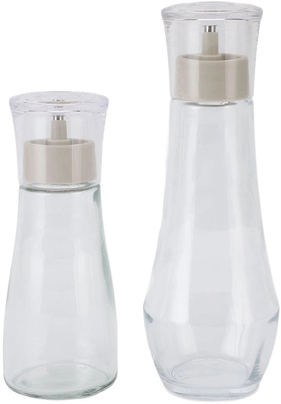 Dispensatore di acqua 150ml/260ml - Dispensatore in vetro - Acciaio inossidabile - Dispensatore intelligente - Contenitore riutilizzabile - Design elegante