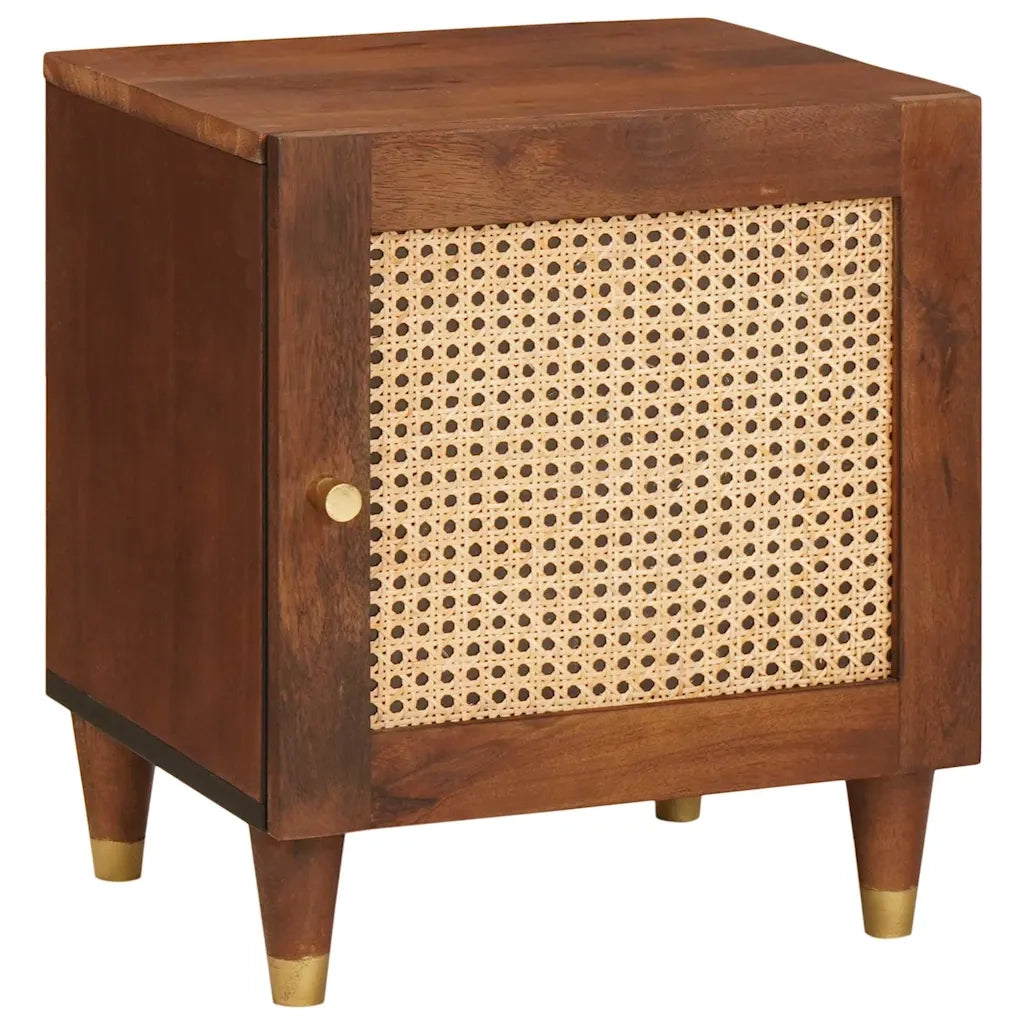 Comodino | Armadio da Notte | Mobiletto da notte Marrone 40 x 33,5 x 46 cm