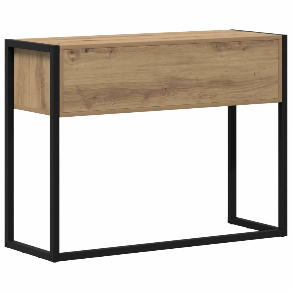 Tavolino | Tavolo laterale Rovere Artigianale 100 x 36 x 75 cm Legno multistrato