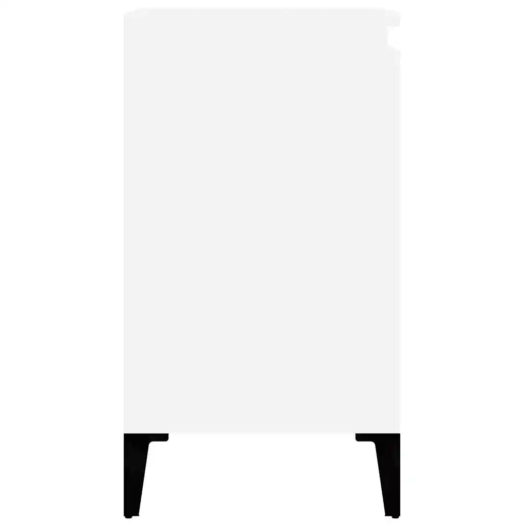 Mobile Lavabo-Armadietto da bagno Bianco 58x33x60 cm in Legno Multistrato